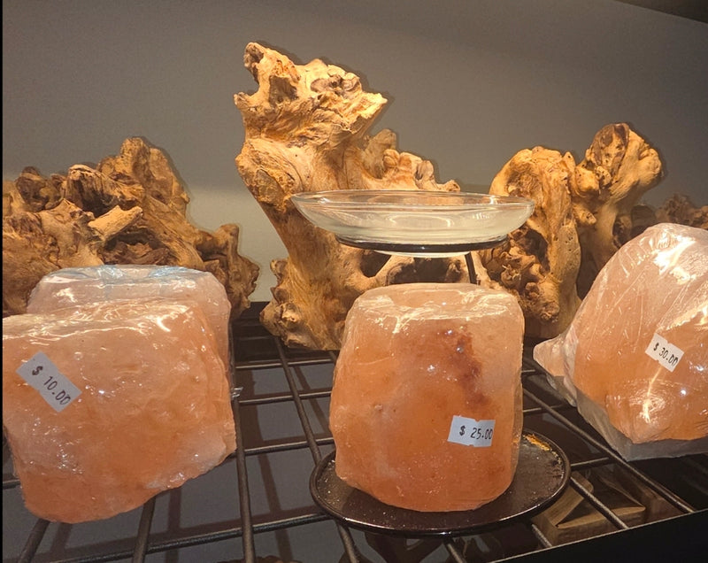 Small salt oil burners