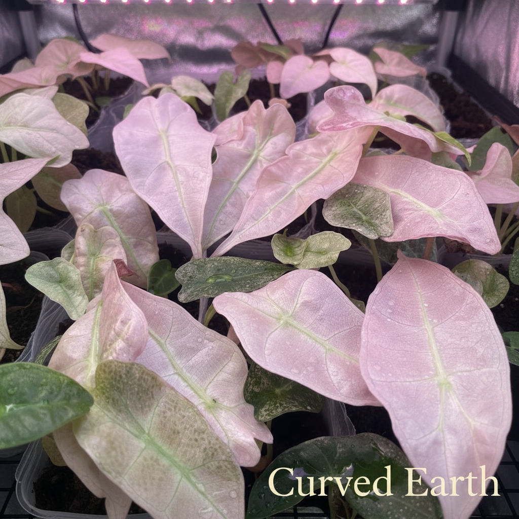 Alocasia Polly Variegated “Mint” Tissue Culture pack of 5
