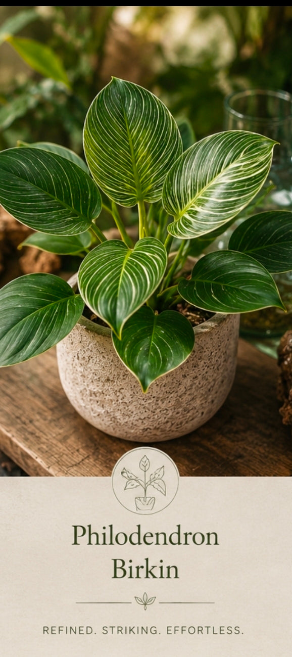 Philodendron Birkin  Tissue Culture 5 pack