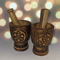 Wooden Mortar and pestle