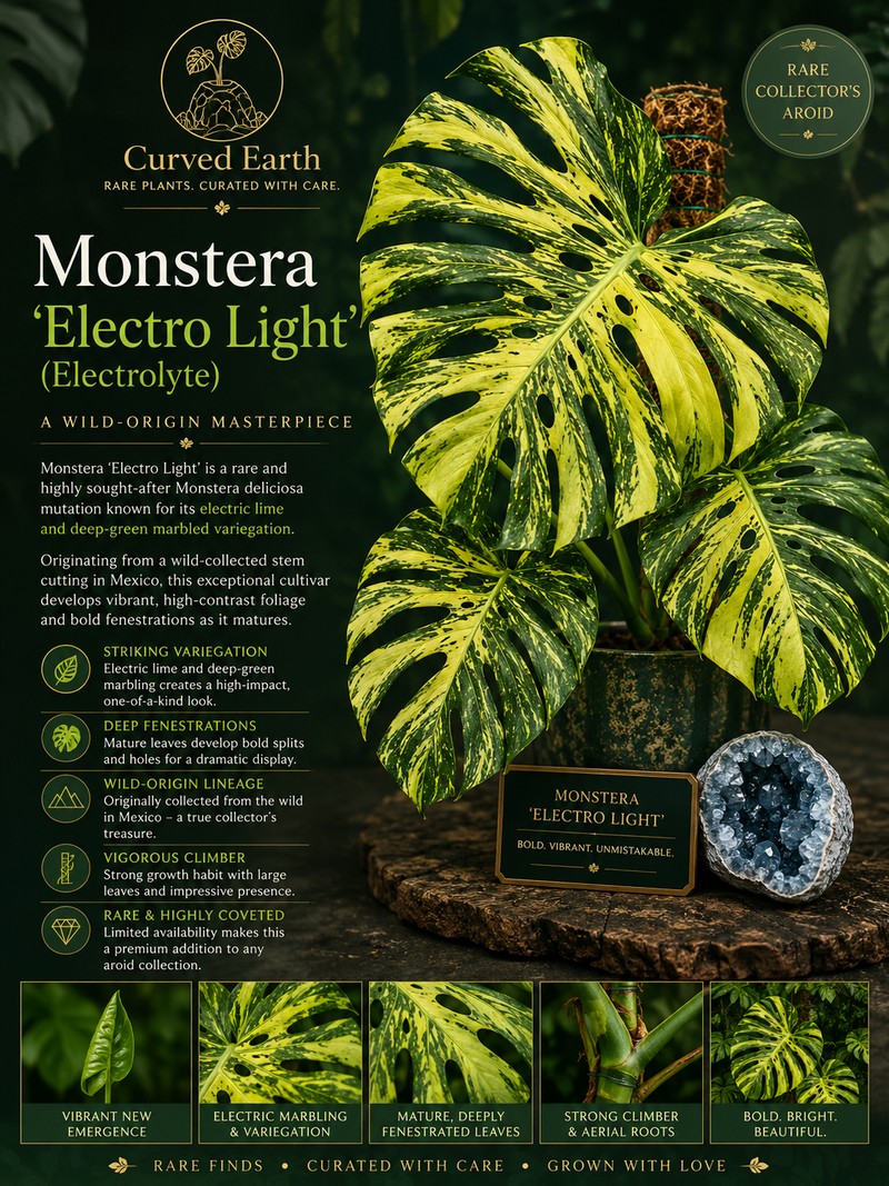 Monstera Electrolight  Tissue Culture 1 pack